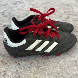 Adidas soccer cleats kids, black and white